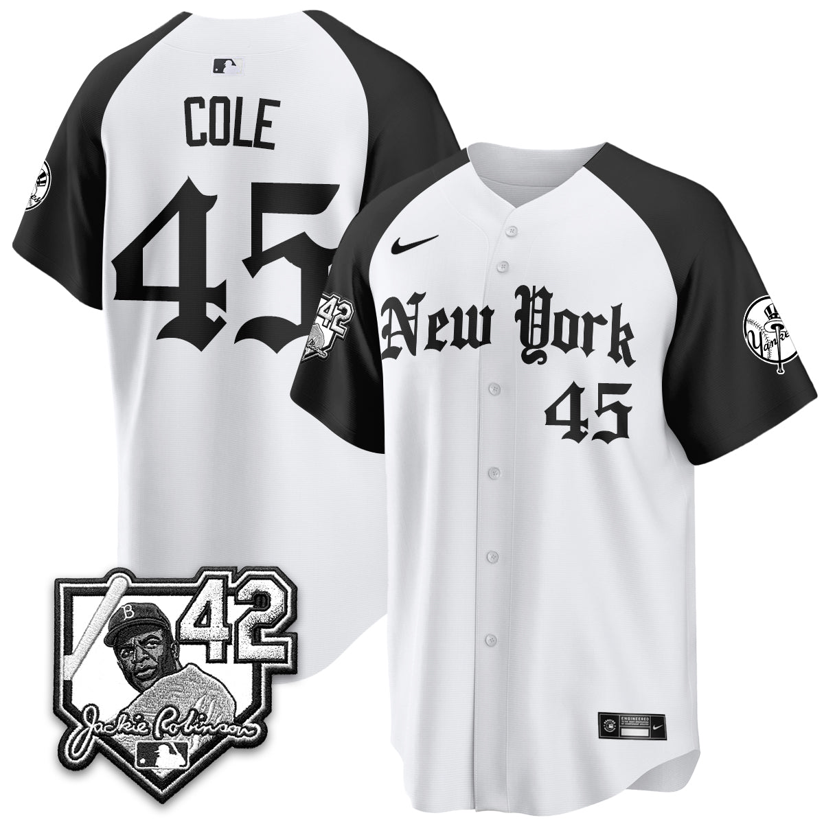 New York Yankees 2026 Jackie Robinson Day Gothic Vapor Limited Jersey - Stitched