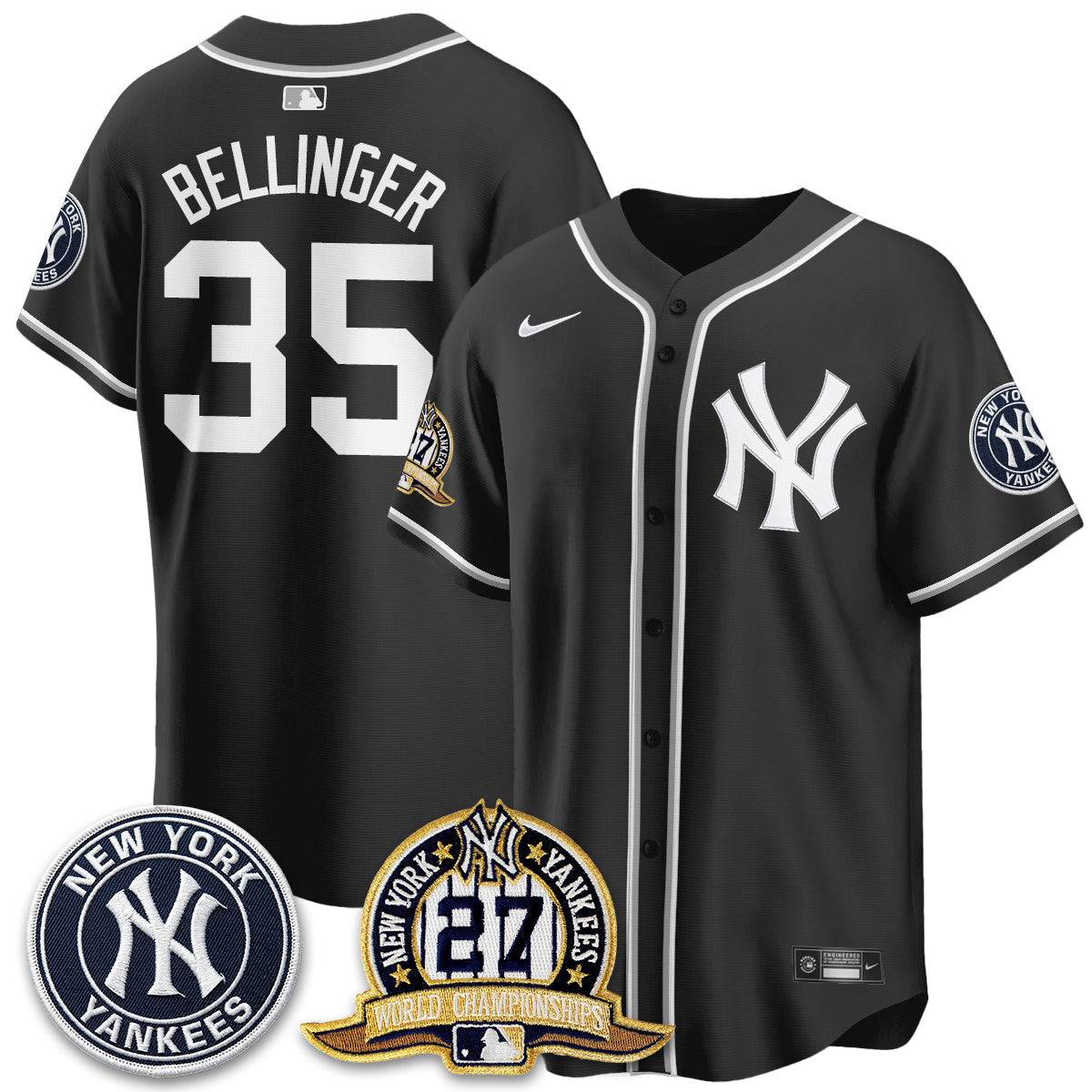 New York Yankees 2026 Black Out Style Vapor Limited Jersey - Stitched