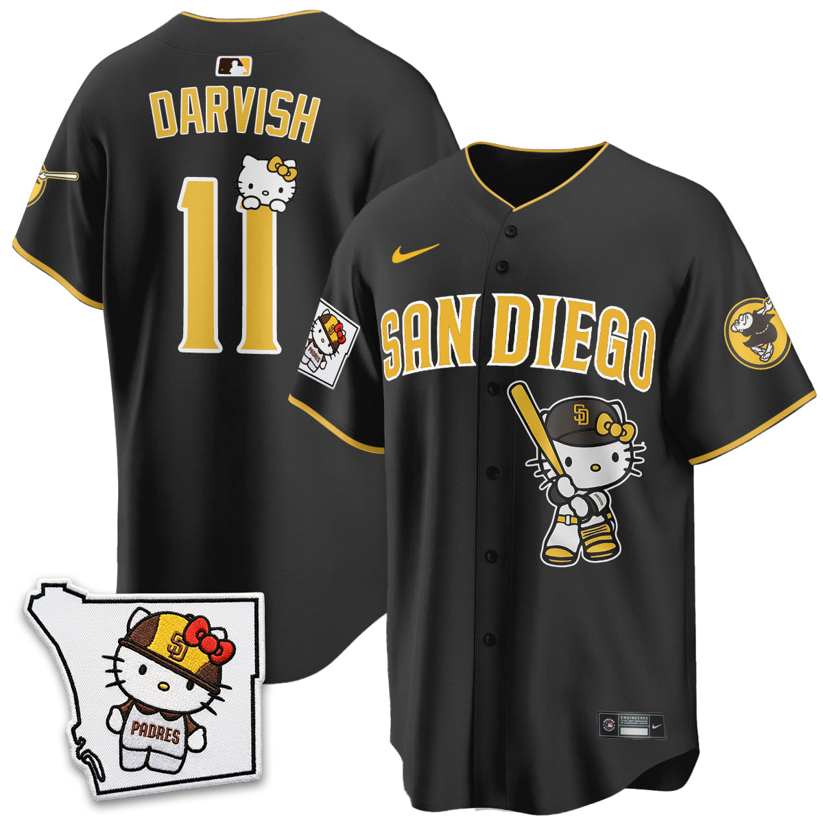 San Diego Padres x Meow KT Vapor Limited Jersey - Stitched V2