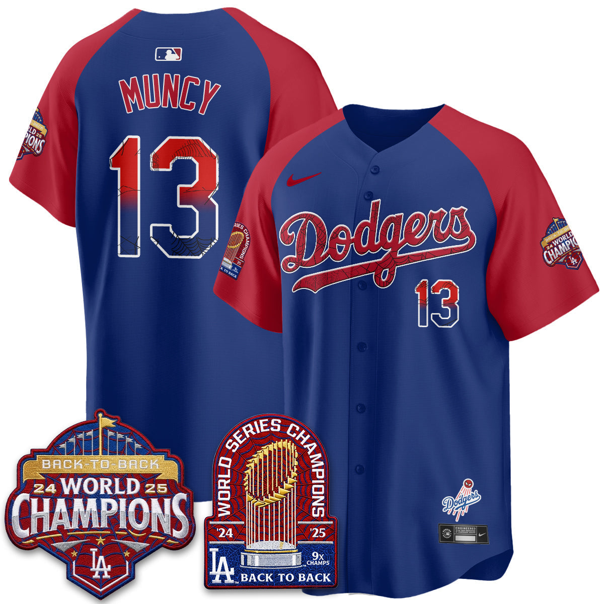 Los Angeles Dodgers x Web-Head 2026 Vapor Jersey - Stitched