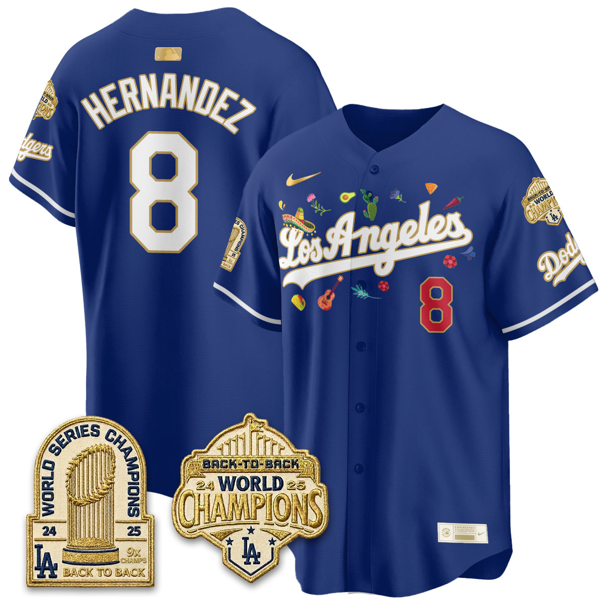 Los Angeles Dodgers Mexican Heritage 2026 Premier Limited Vapor Jersey - Stitched-Cuztomshoes