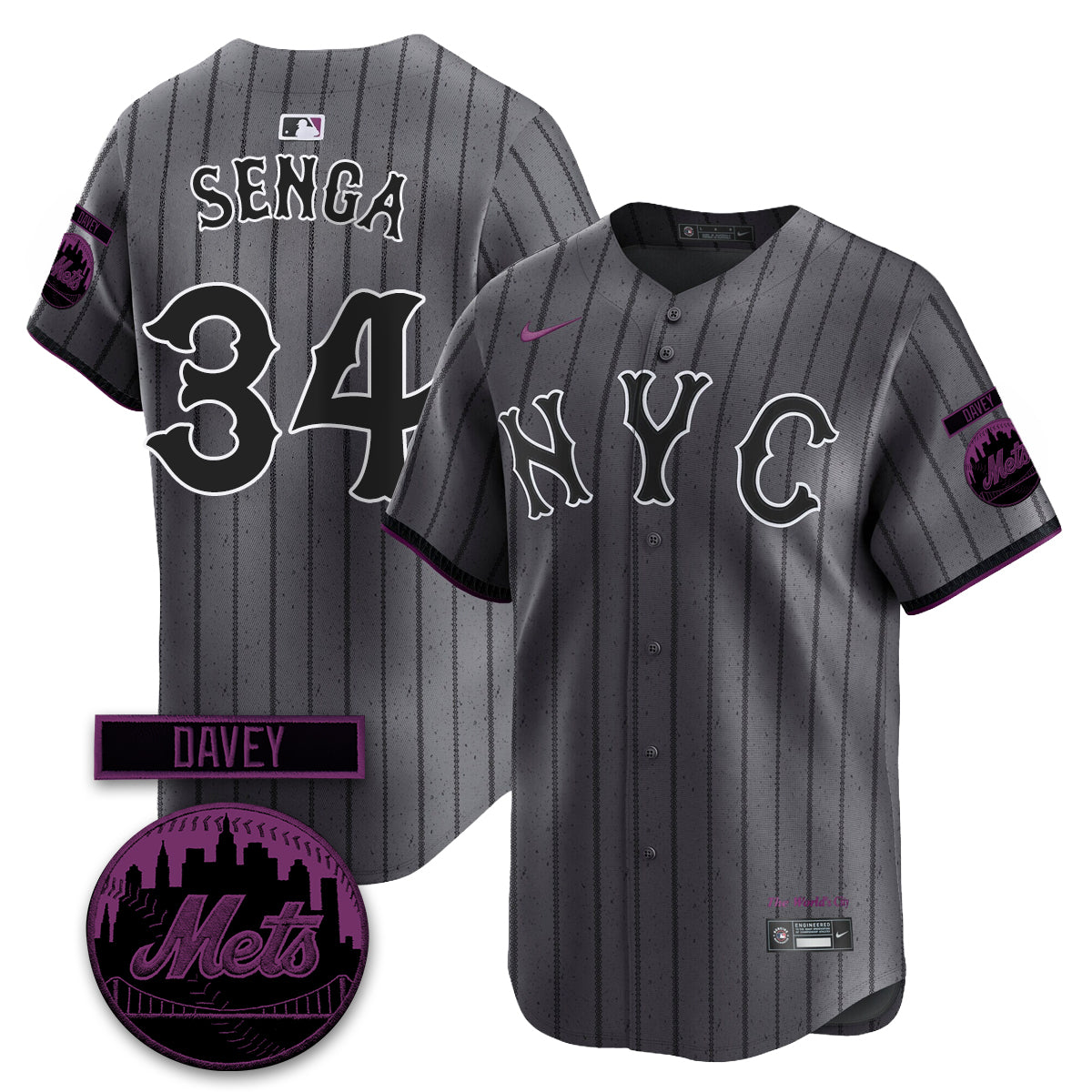 New York Mets 2026 Davey Johnson Memorial Vapor Limited Jersey - Stitched