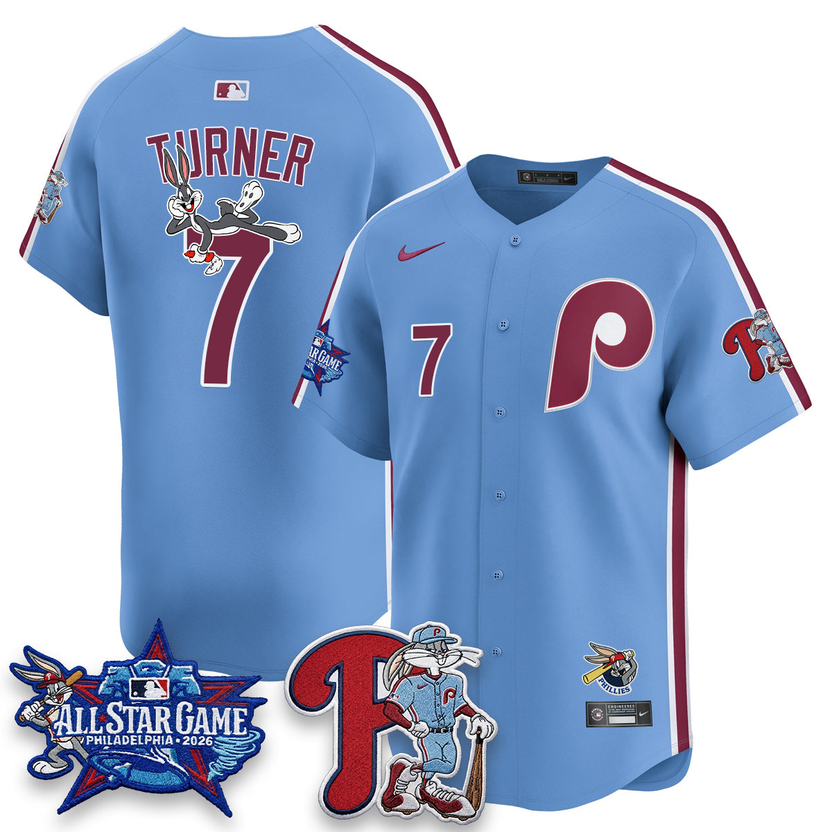 Philadelphia Phillies x Bunny Vapor Premier Limited Jersey - Stitched