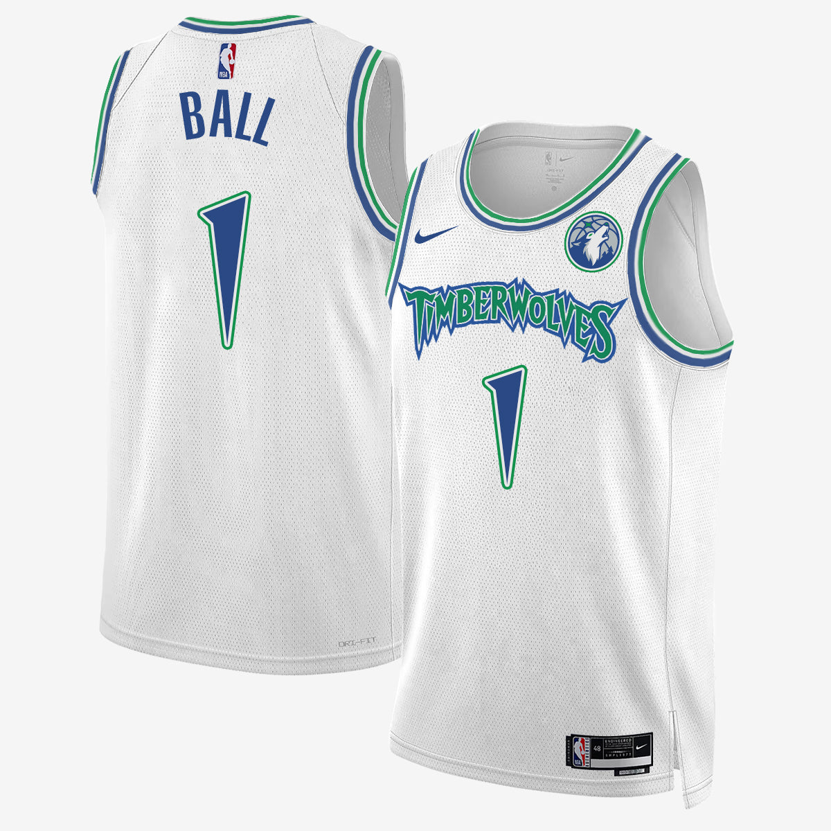 Minnesota Twins #1 of Minnesota LaMelo Ball Jersey - Stitched-Cuztomshoes