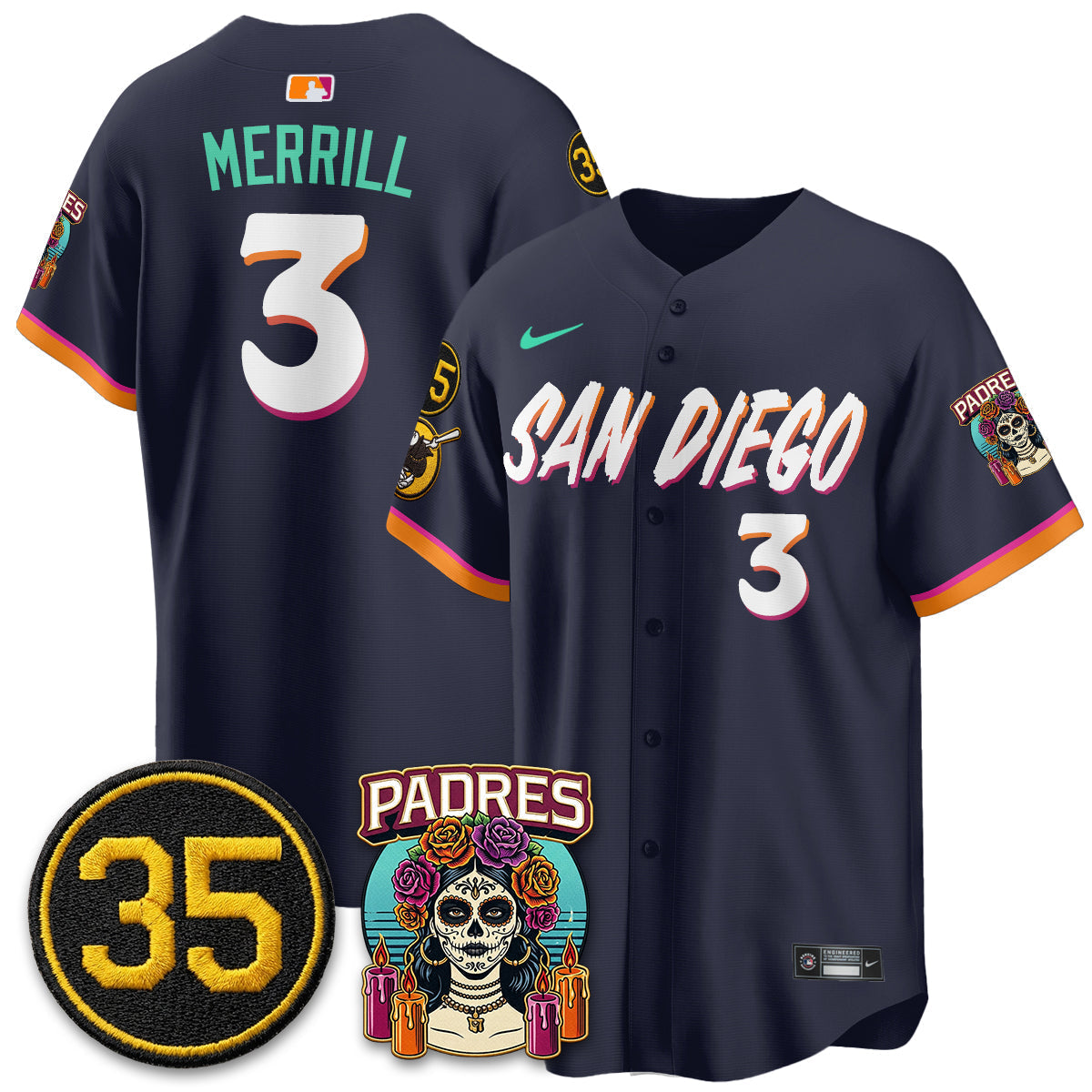 San Diego Padres 2026 City Connect - Remembering Randy Jones Vapor Limited Jersey - Stitched