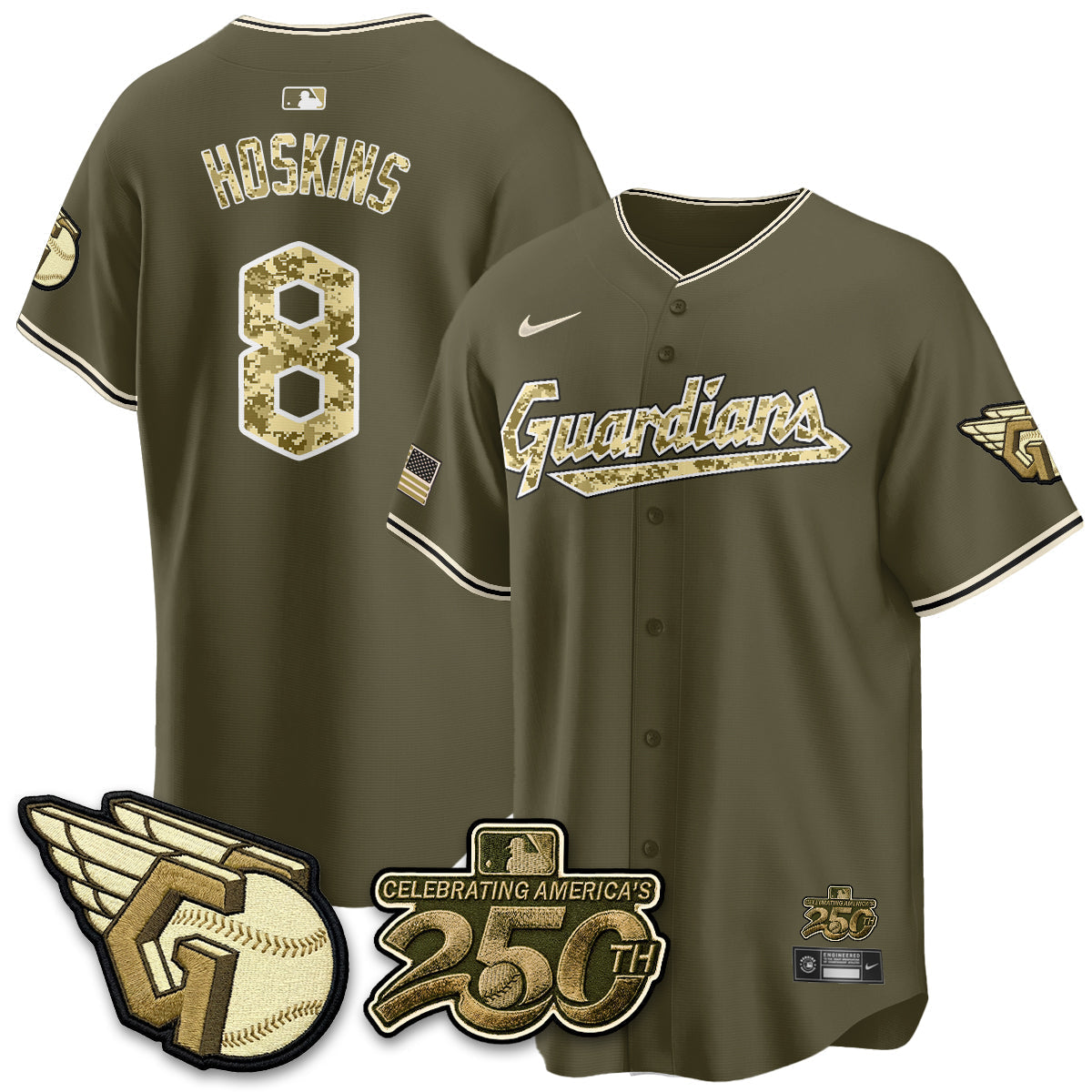 Cleveland Guardians Salute to Service 2026 Vapor Limited Jersey - Stitched