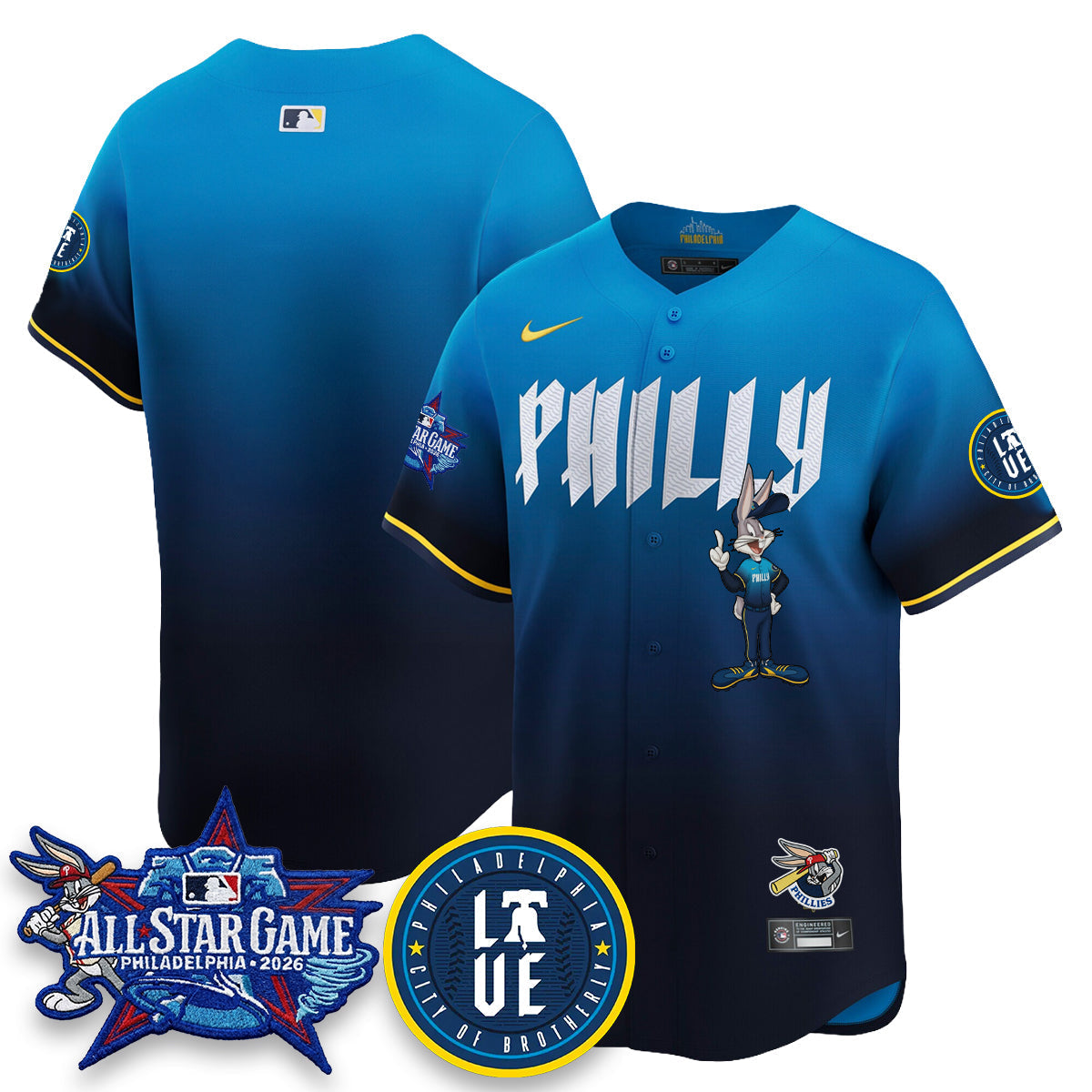 Philadelphia Phillies x Bunny Vapor Premier Limited Jersey - Stitched