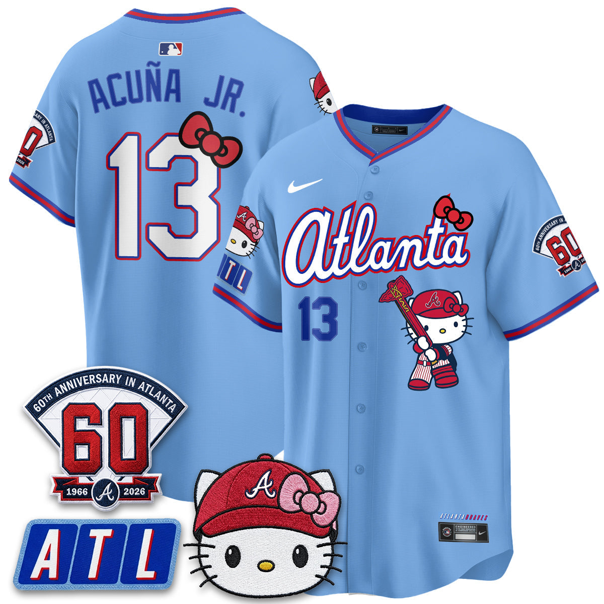 Atlanta Braves x Meow KT 2026 Vapor Limited Jersey - Stitched-Cuztomshoes
