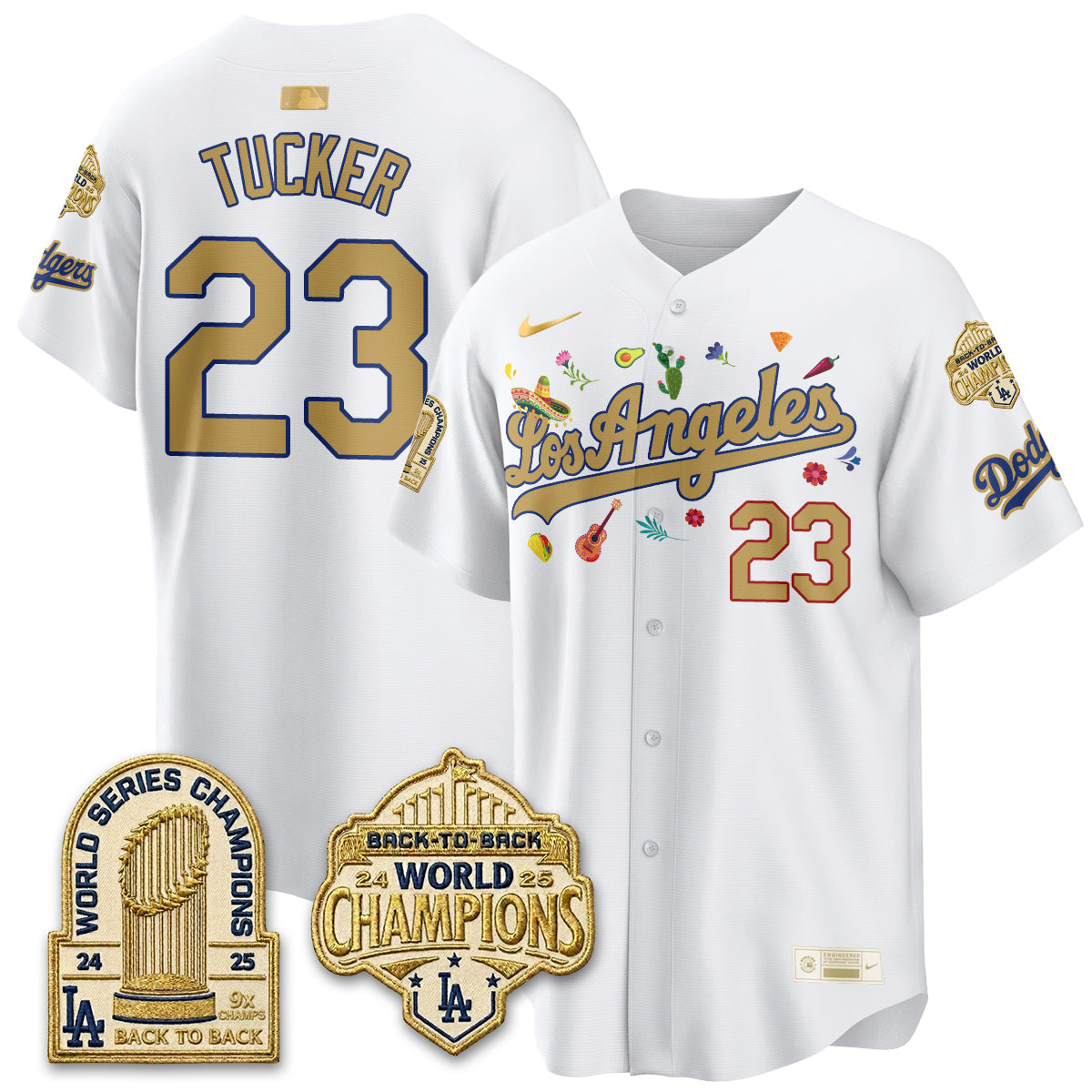 Los Angeles Dodgers Mexican Heritage 2026 Premier Limited Vapor Jersey - Stitched-Cuztomshoes