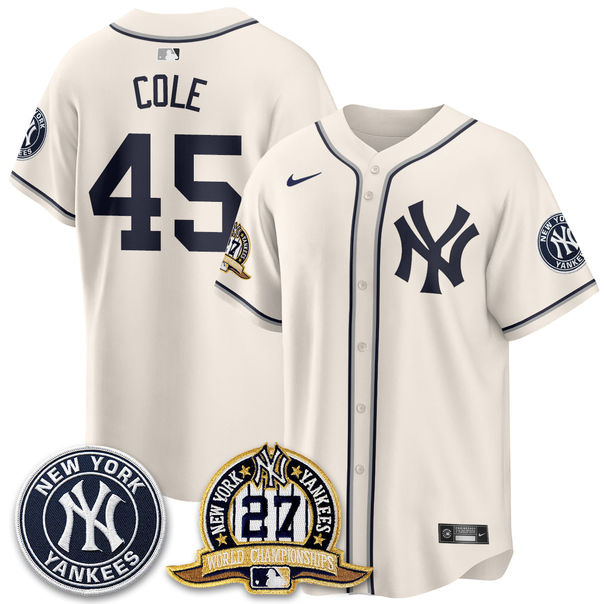 New York Yankees 2026 Black Out Style Vapor Limited Jersey - Stitched