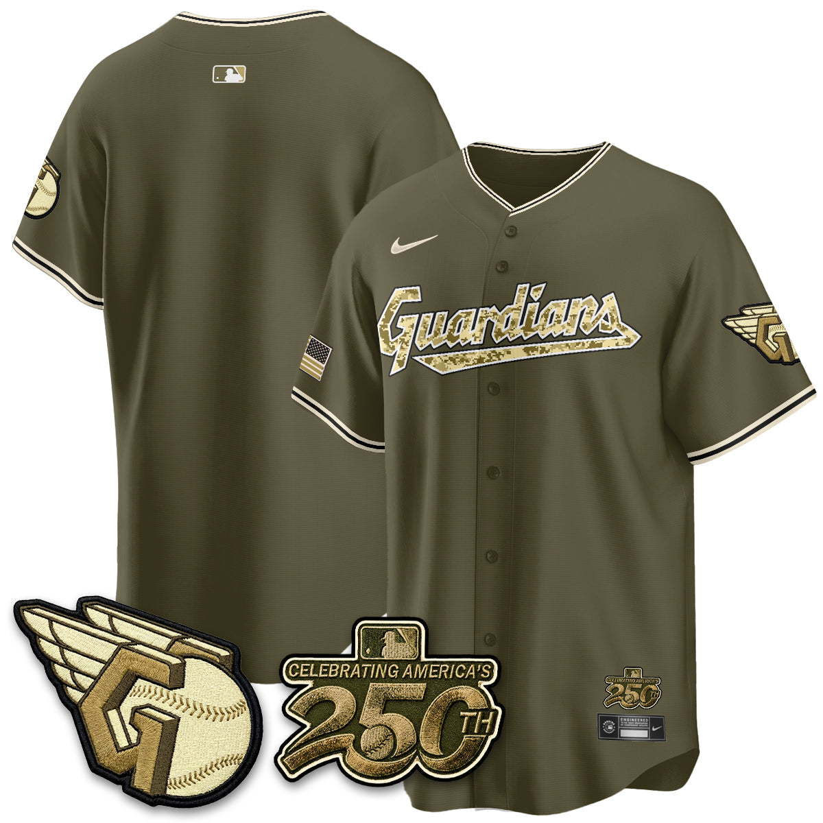 Cleveland Guardians Salute to Service 2026 Vapor Limited Jersey - Stitched