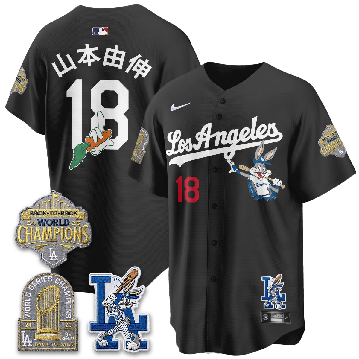 Los Angeles Dodgers Bunny Vapor Limited Jersey - Stitched-Cuztomshoes