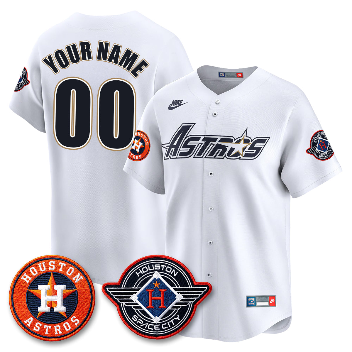 Houston Astros 2026 Space City Vapor Limited Custom Jersey - Stitched-Cuztomshoes