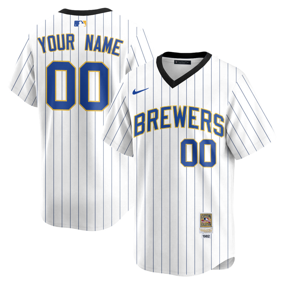 Milwaukee Brewers "Legacy Edition" Vapor Custom Jersey - Stitched-Cuztomshoes