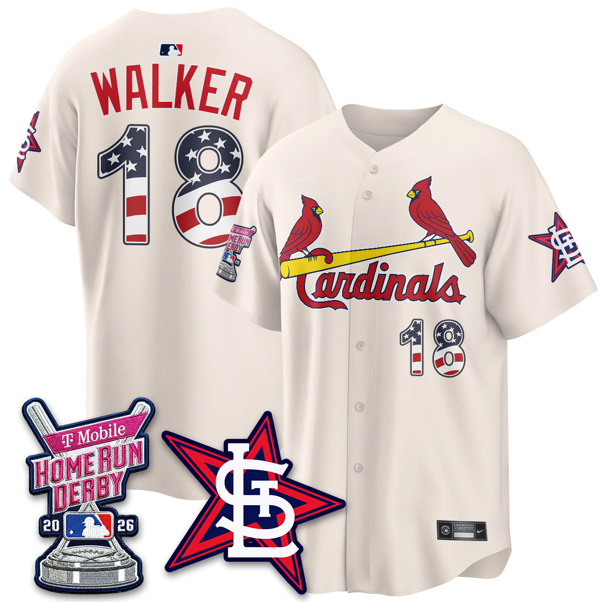 St. Louis Cardinals 2026 Home Run Derby Champion Jersey - Stitched