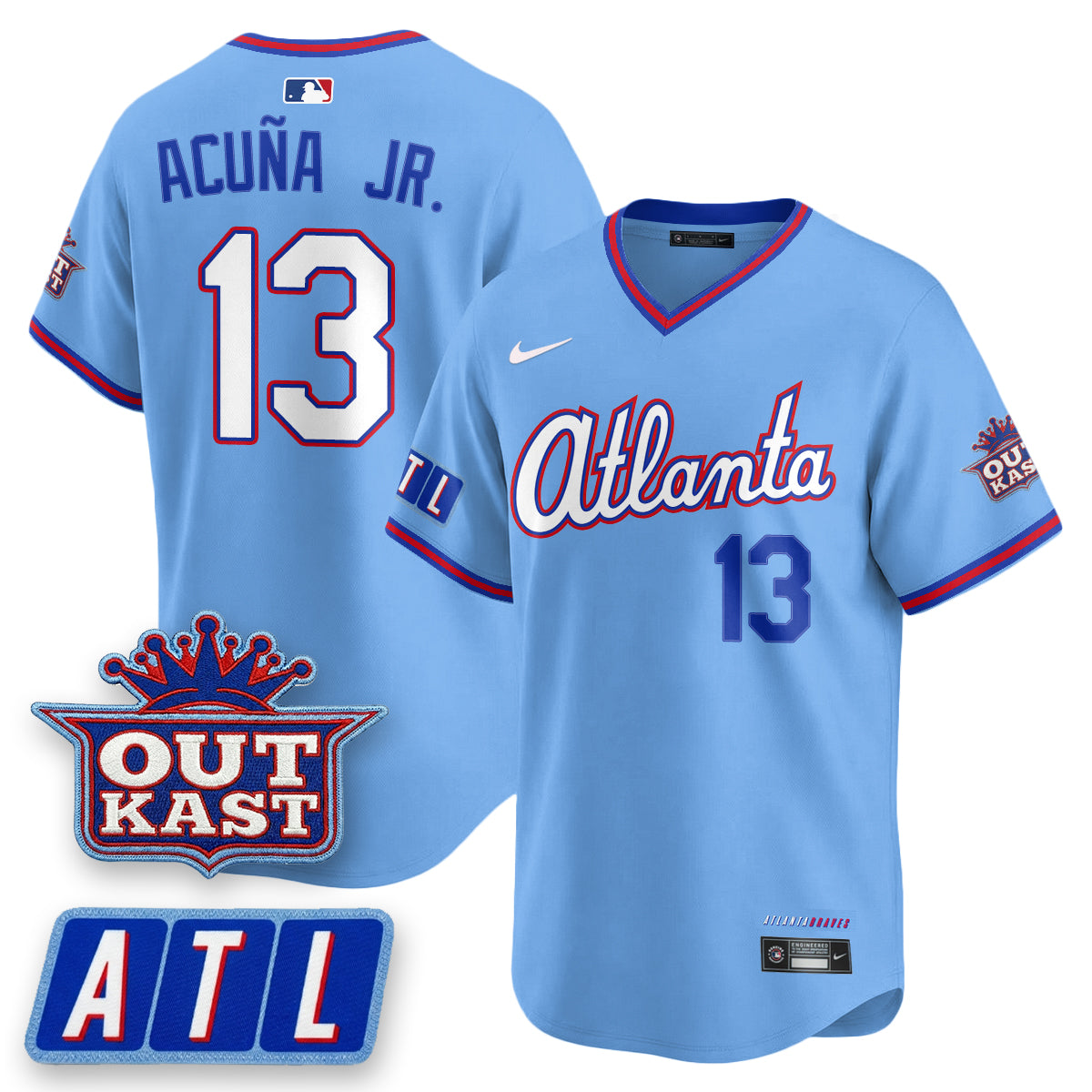 Atlanta Braves 2026 City Connect x Outkast Patch Vapor Limited Jersey - Stitched-Cuztomshoes