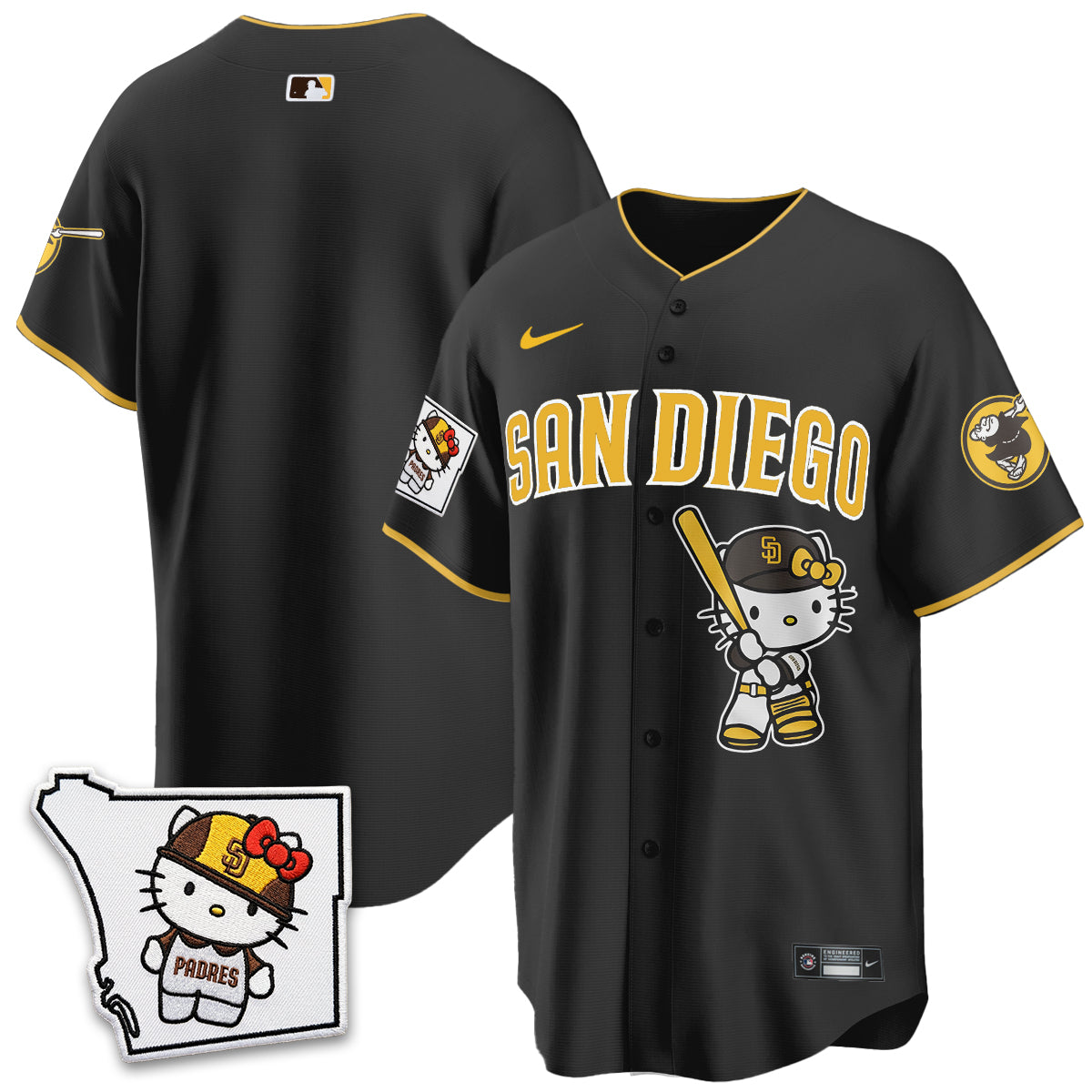 San Diego Padres x Meow KT Vapor Limited Jersey - Stitched V2