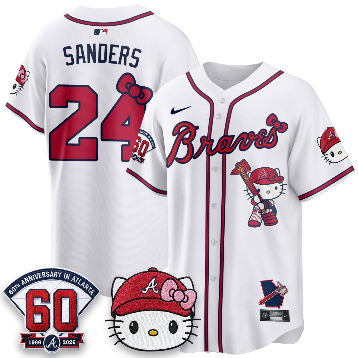 Atlanta Braves x Meow KT 2026 Vapor Limited Jersey - Stitched-Cuztomshoes
