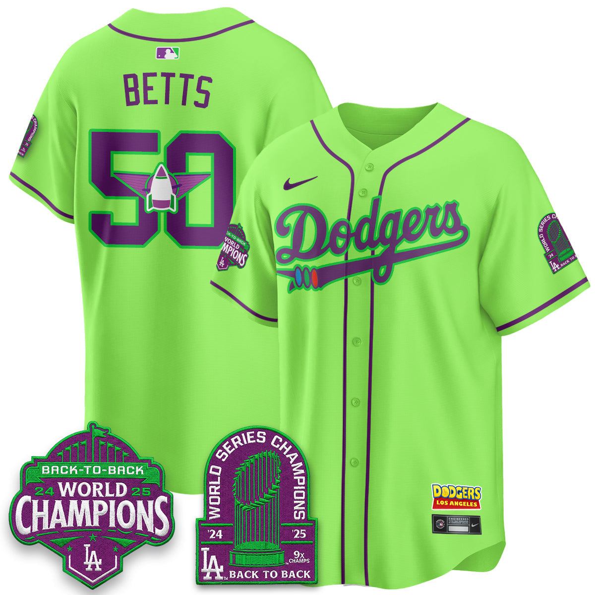 Los Angeles Dodgers 2026 Space Ranger Vapor Limited Jersey - Stitched-Cuztomshoes