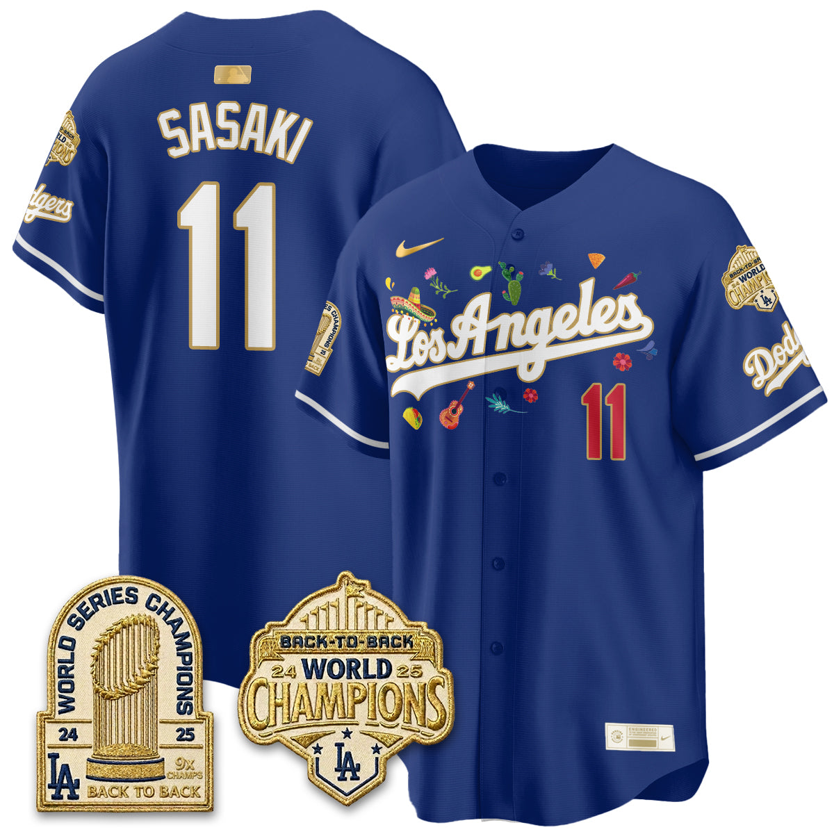 Los Angeles Dodgers Mexican Heritage 2026 Premier Limited Vapor Jersey - Stitched-Cuztomshoes