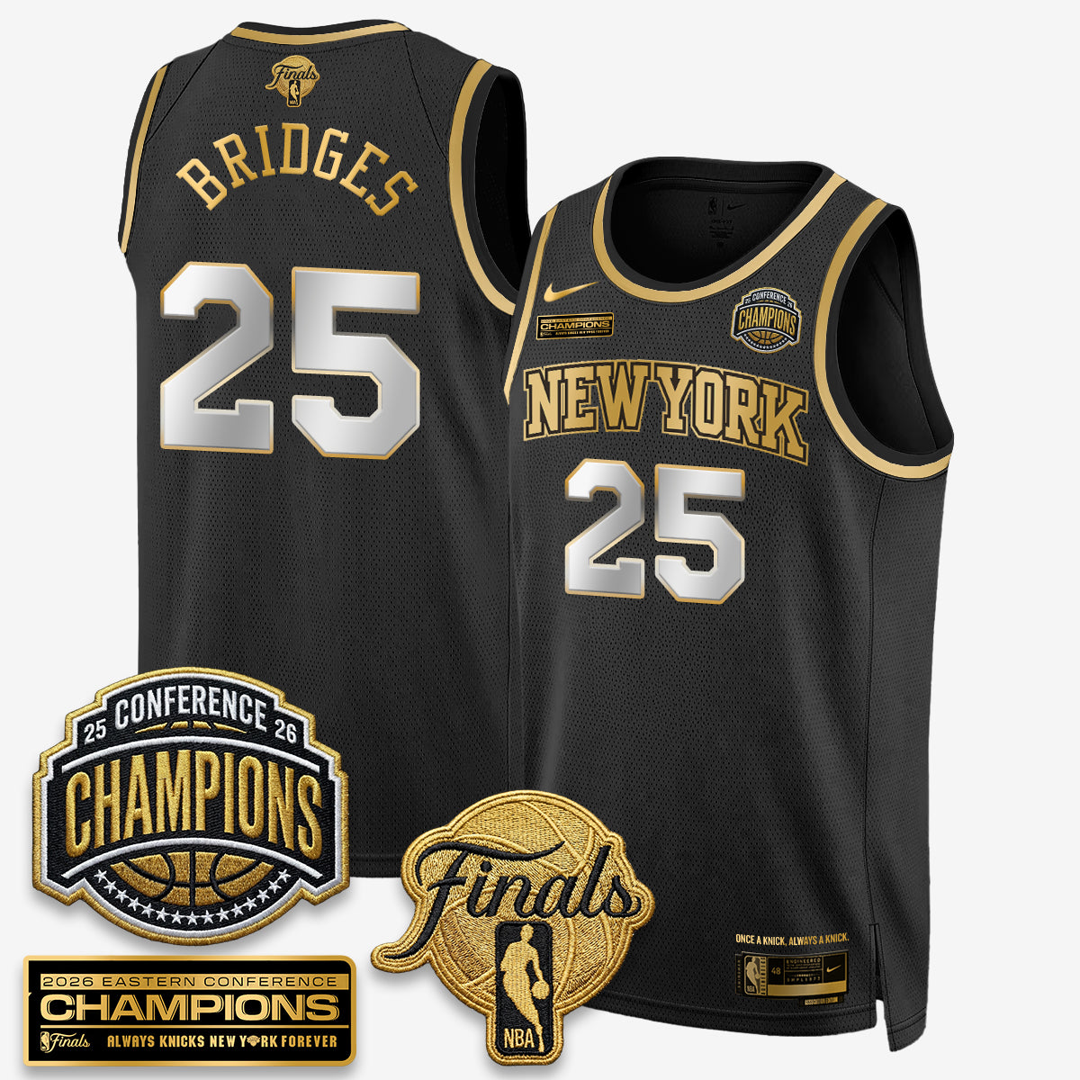 New York Knicks 2026 Basketball Eastern Conference Champions Vapor Special Edition Jersey - Stitched-Cuztomshoes