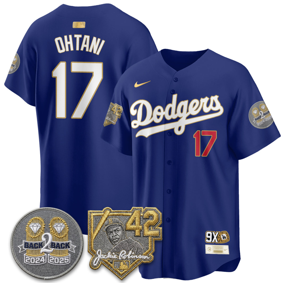 Los Angeles Dodgers - 2026 Jackie Robinson Day Vapor Limited Jersey - Stitched-Cuztomshoes