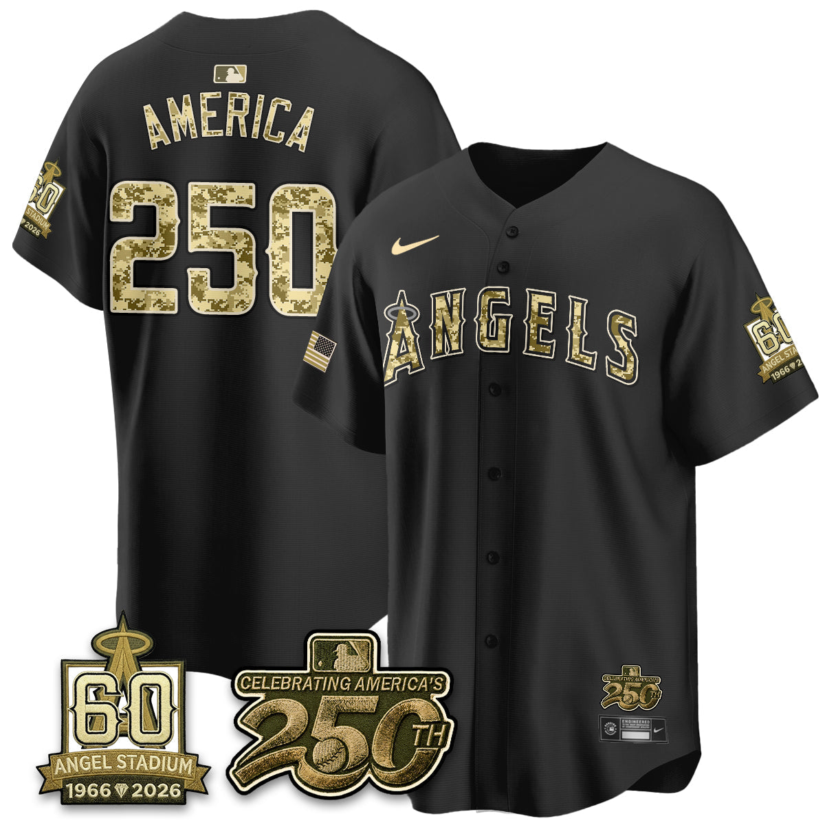 Los Angeles Angels Salute to Service 2026 Vapor Limited Jersey - Stitched-Cuztomshoes