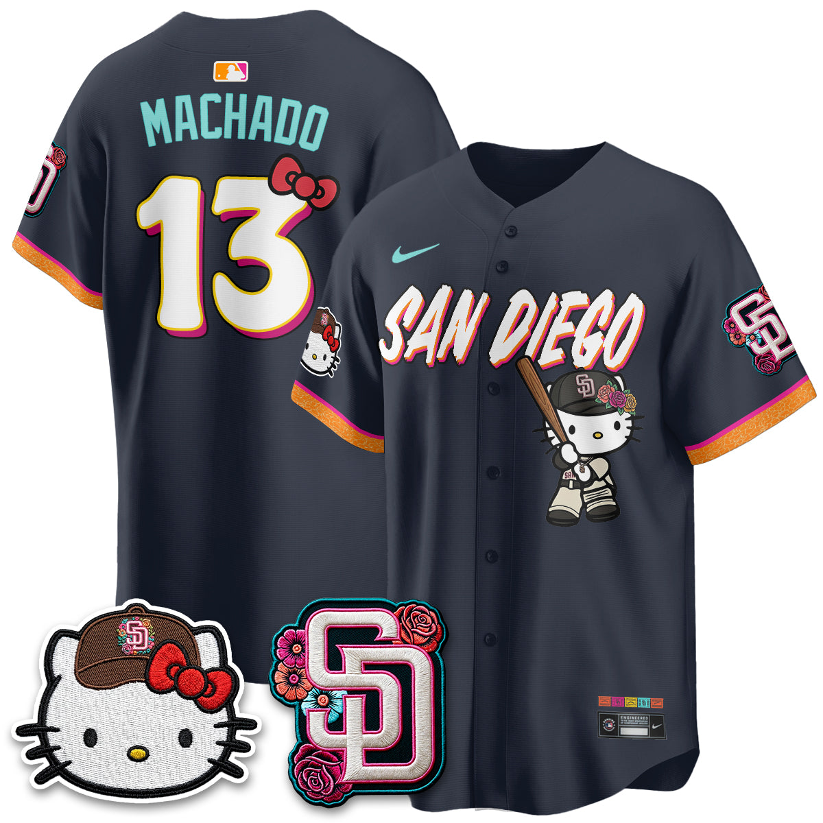 San Diego Padres 2026 City Connect x Meow KT Vapor Limited Jersey - Stitched