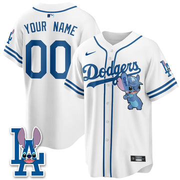 Los Angeles Dodgers x Blue Alien Edition Vapor Custom Jersey - Stitched-Cuztomshoes