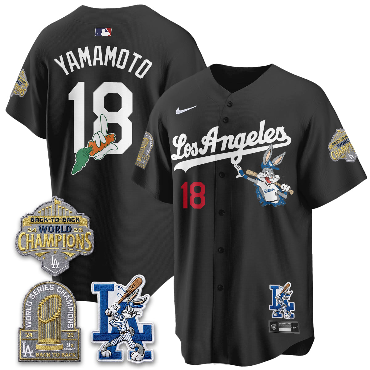 Los Angeles Dodgers Bunny Vapor Limited Jersey - Stitched-Cuztomshoes
