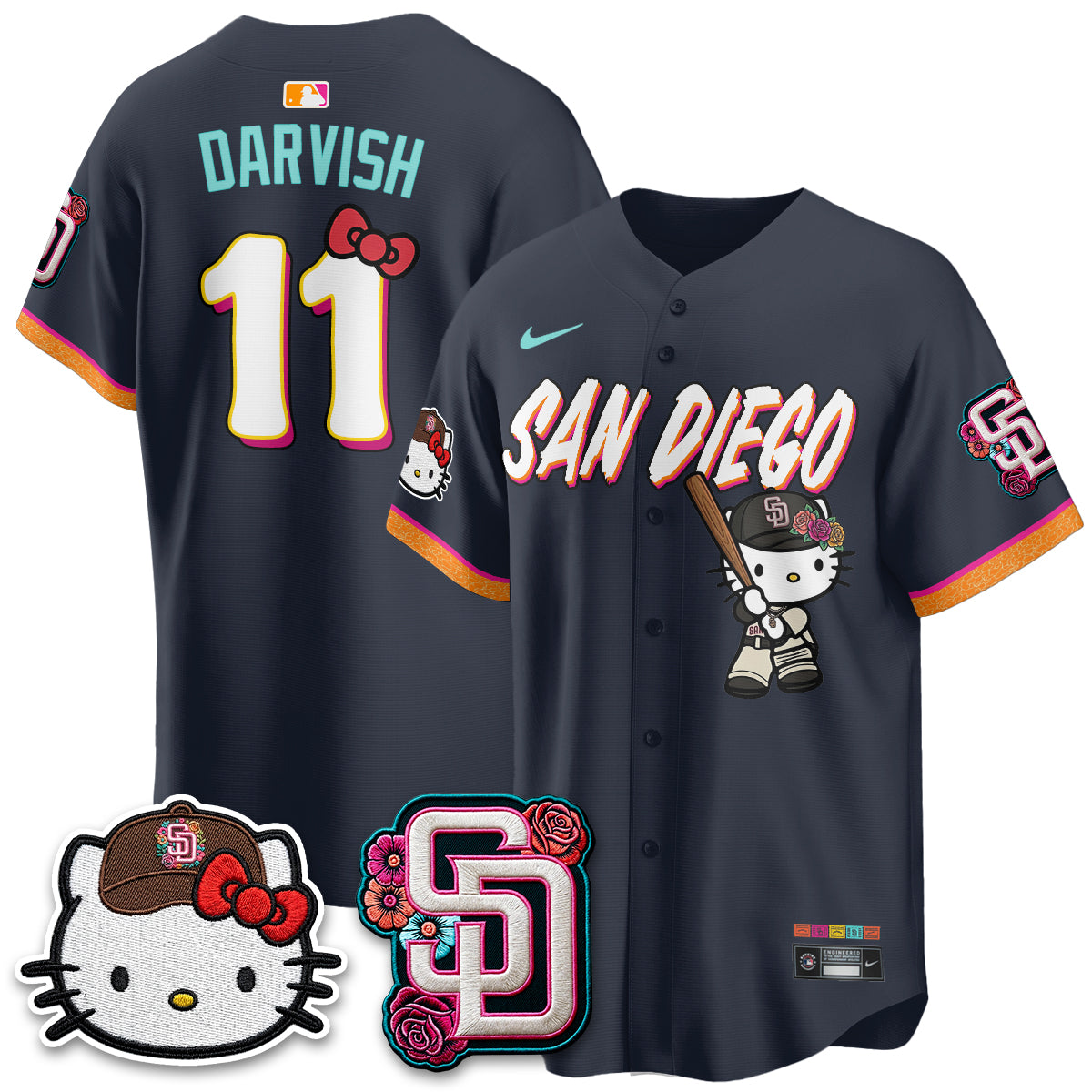 San Diego Padres 2026 City Connect x Meow KT Vapor Limited Jersey - Stitched