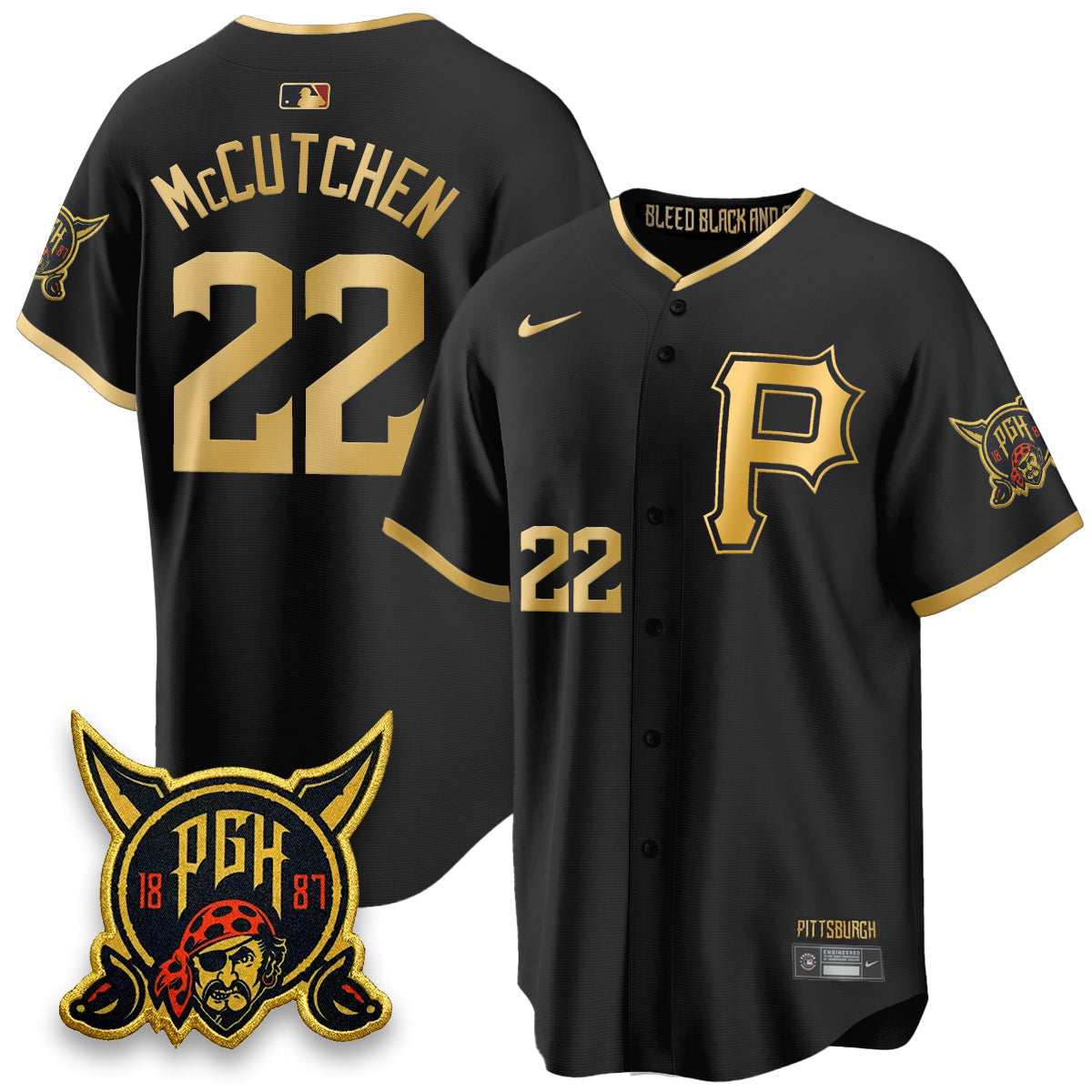 Pittsburgh Pirates 2026 City Connect Vapor Limited Jersey - Stitched