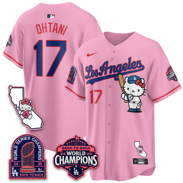 Los Angeles Dodgers x Meow KT 2026 Vapor Jersey - Stitched - V4-Cuztomshoes
