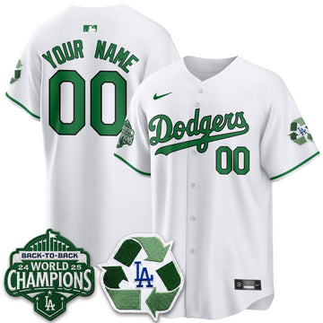 Los Angeles Dodgers Happy Earth Day Vapor Custom Jersey -Stitched-Cuztomshoes