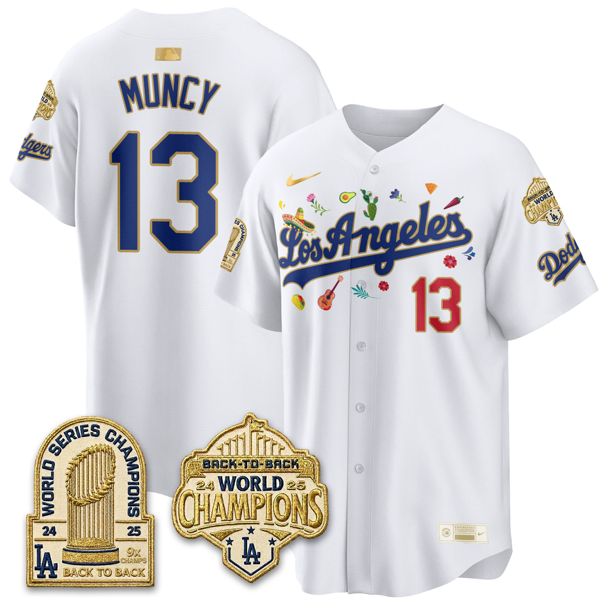 Los Angeles Dodgers Mexican Heritage 2026 Premier Limited Vapor Jersey - Stitched-Cuztomshoes