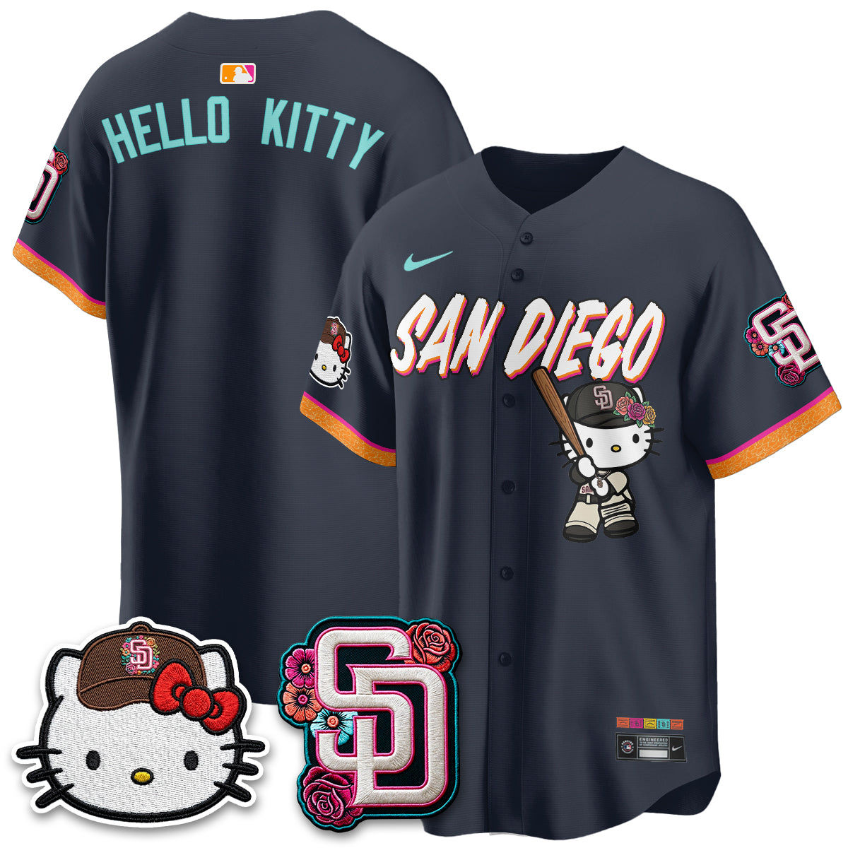 San Diego Padres 2026 City Connect x Meow KT Vapor Limited Jersey - Stitched
