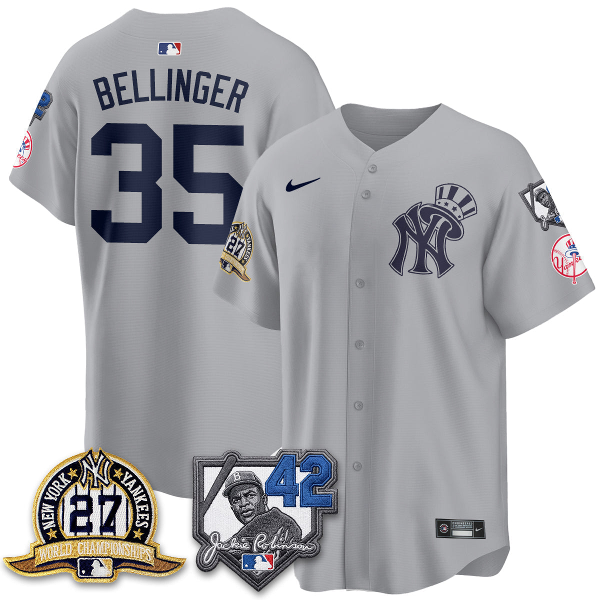 New York Yankees 2026 Jackie Robinson Day Vapor Limited Gold Edition Jersey - Stitched - V2