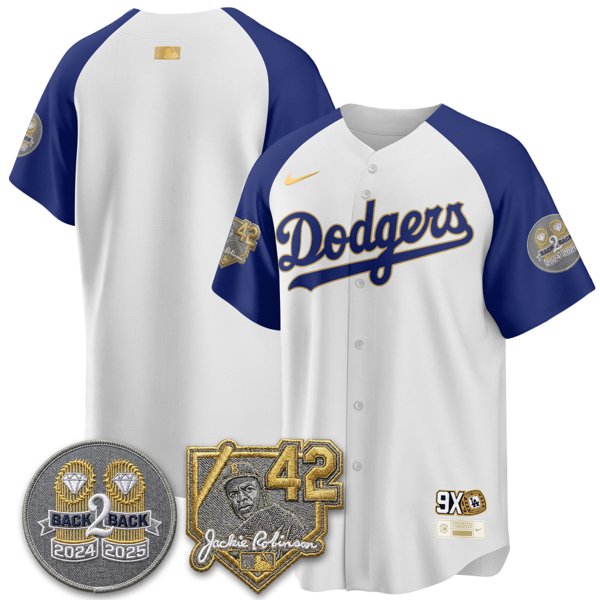 Los Angeles Dodgers - 2026 Jackie Robinson Day Vapor Limited Jersey - Stitched-Cuztomshoes