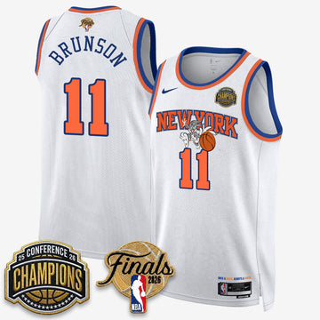 New York Knicks 2026 Basketball Eastern Conference Champions x Looney Tunes Vapor Jersey V2- Stitched-Cuztomshoes