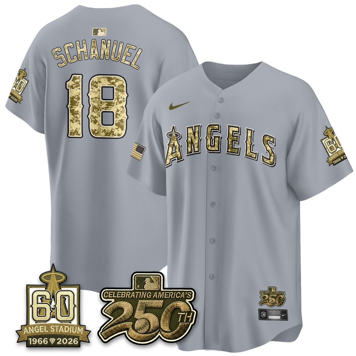 Los Angeles Angels Salute to Service 2026 Vapor Limited Jersey - Stitched-Cuztomshoes