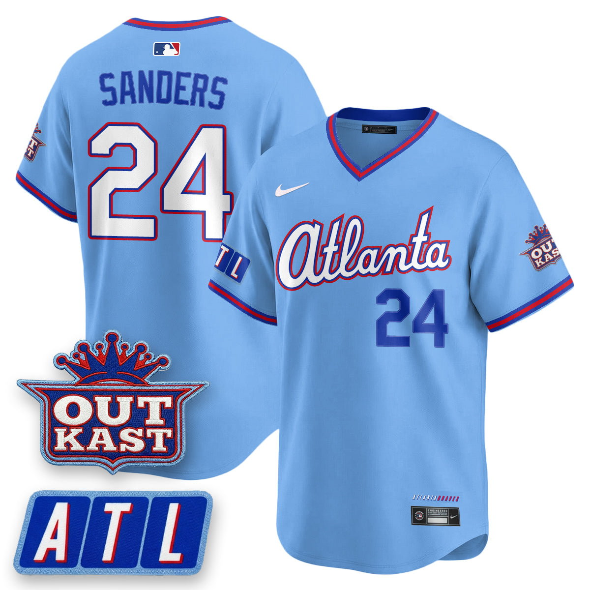 Atlanta Braves 2026 City Connect x Outkast Patch Vapor Limited Jersey - Stitched-Cuztomshoes