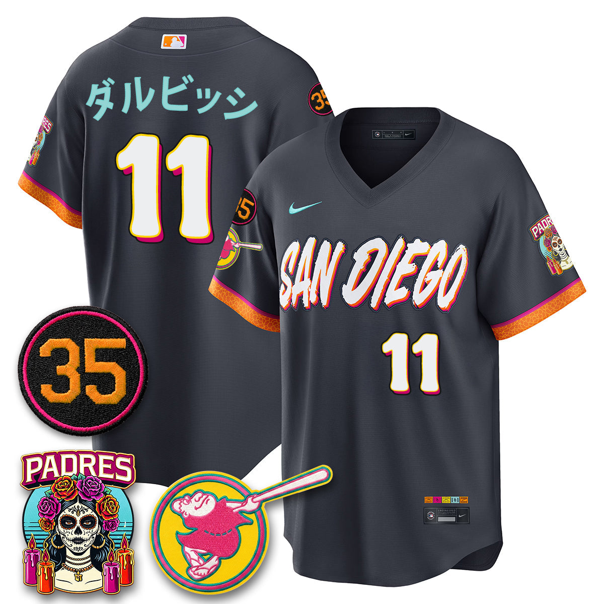San Diego Padres 2026 City Connect Vapor Limited Jersey - Stitched V3
