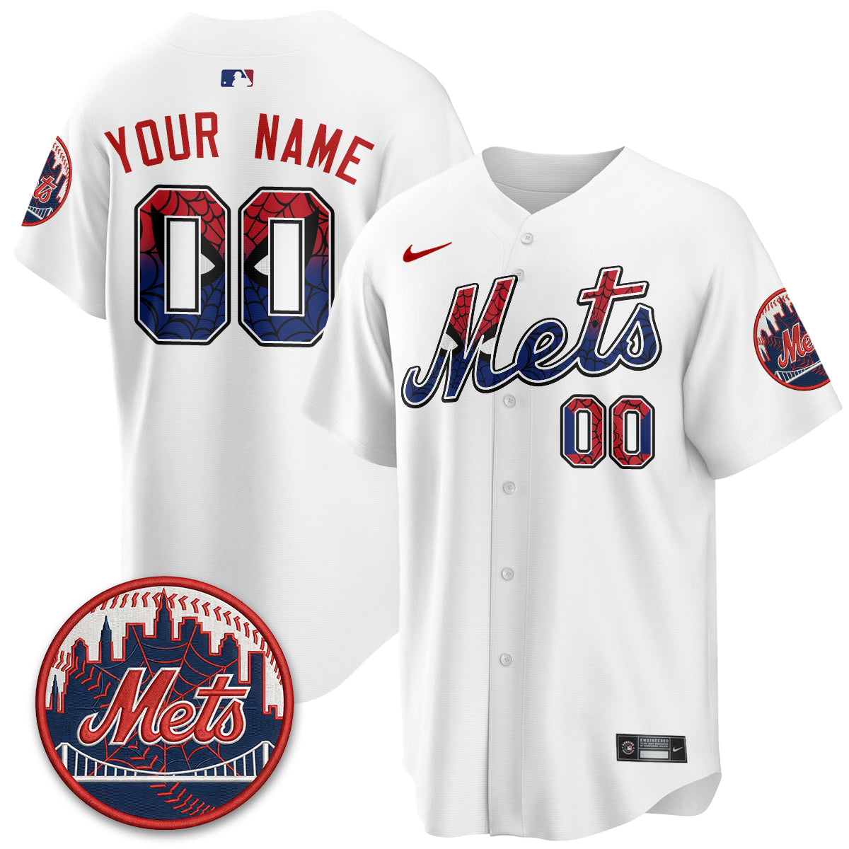 New York Mets x Web-Head Vapor Premier Limited Custom Jersey - Stitched V2