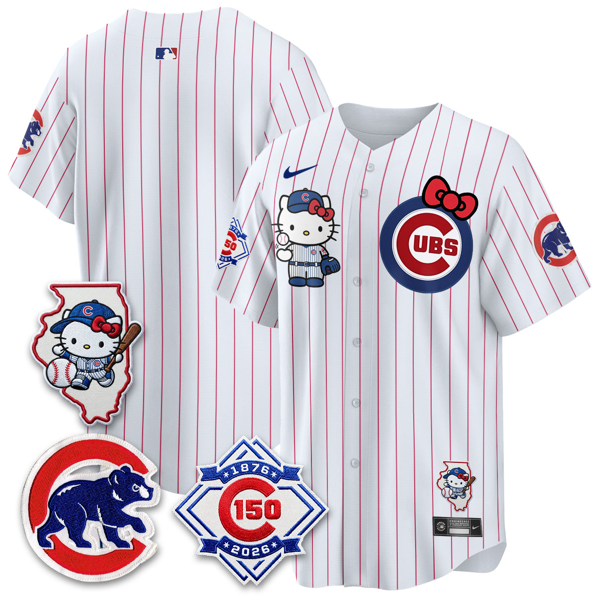 Chicago Cubs x Meow KT Vapor Premier Limited Jersey - Stitched V2