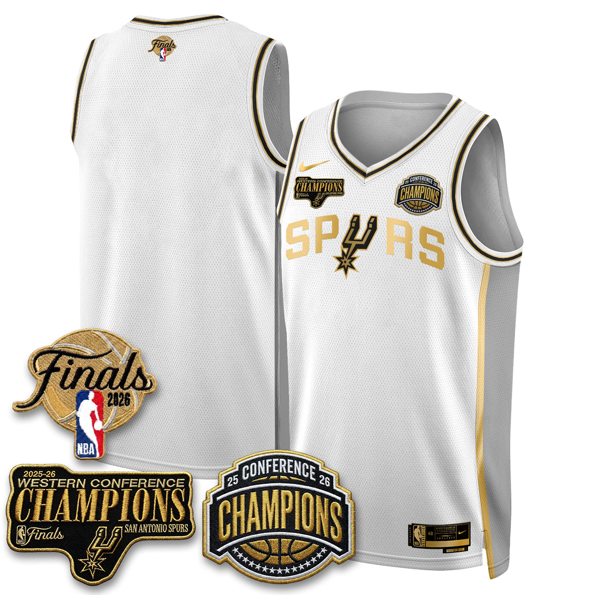 San Antonio Spurs 2026 Basketball  Western Conference Champions Vapor Special Edition Jersey - Stitched