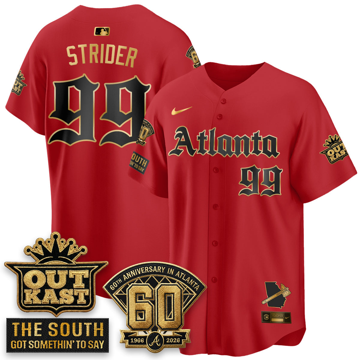 Atlanta Braves 2026 Gothic Edition Vapor Limited Jersey - Stitched