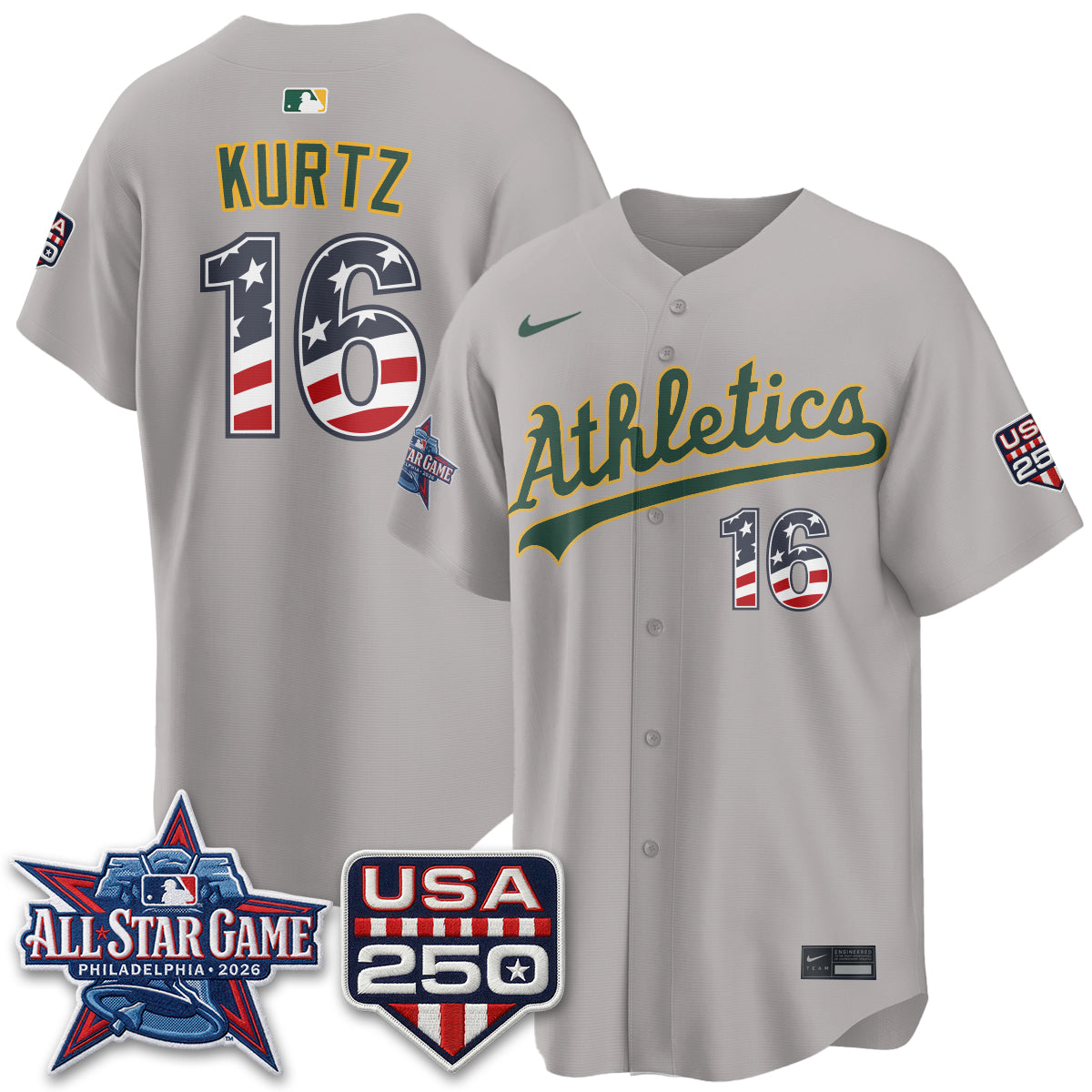 Athletics 2026 All Star Edition Vapor Jersey - Stitched
