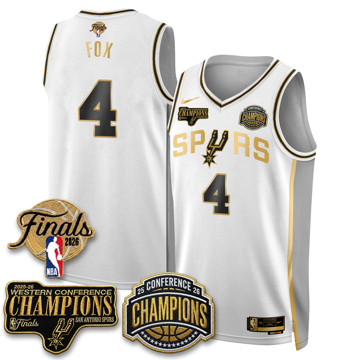 San Antonio Spurs 2026 Basketball  Western Conference Champions Vapor Special Edition Jersey - Stitched