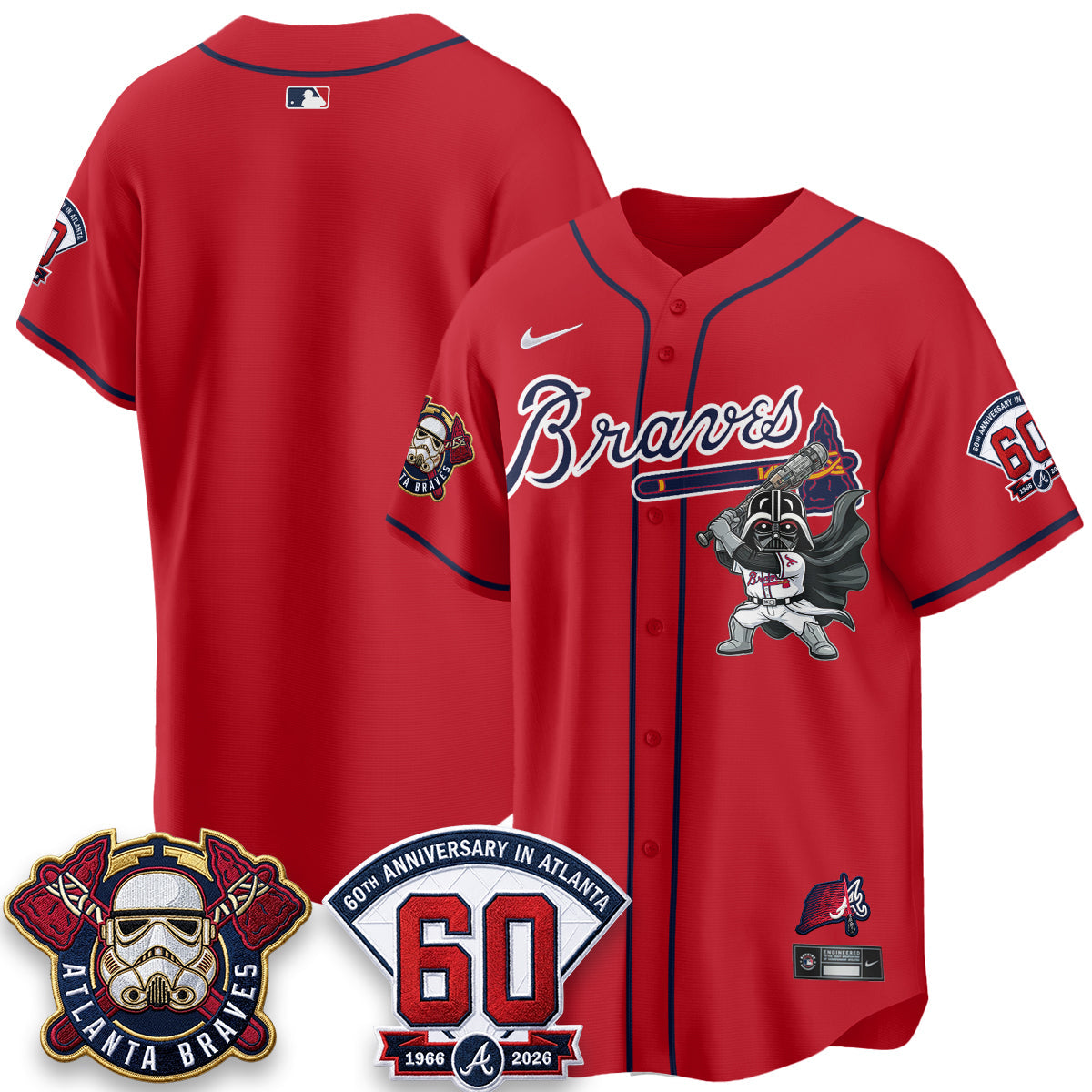 Atlanta Braves x SW Vapor Limited Jersey - Stitched
