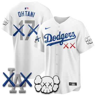 Los Angeles Dodgers x KAWS Edition Vapor Jersey - Stitched-Cuztomshoes